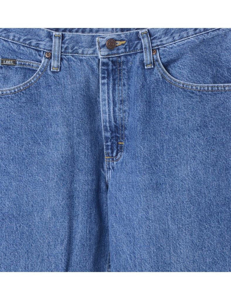 Beyond Retro Label Label Men's Cropped Jeans