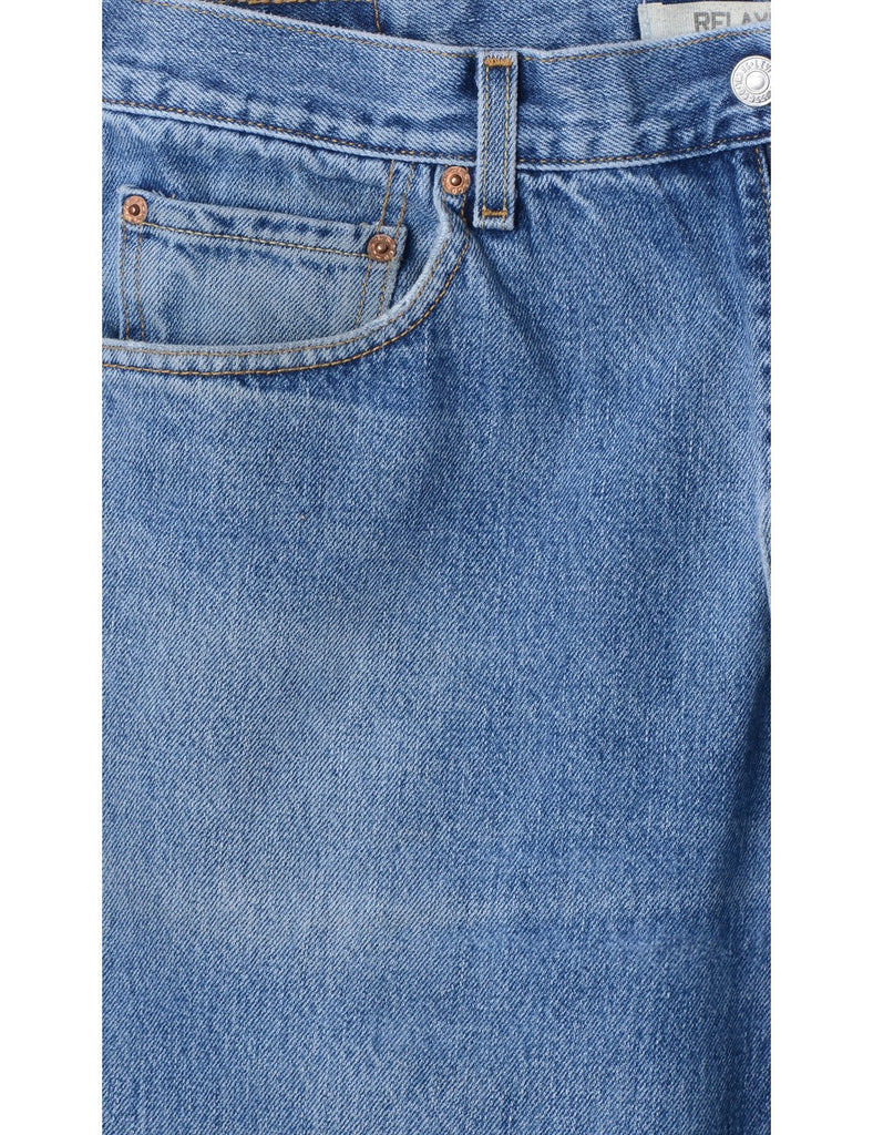 Beyond Retro Label Label Men's Cropped Jeans