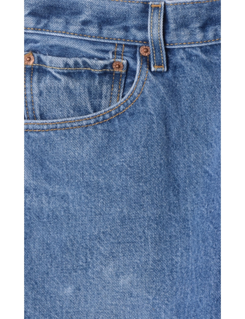 Beyond Retro Label Label Men's Cropped Jeans