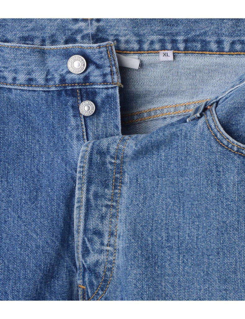 Beyond Retro Label Label Men's Cropped Jeans