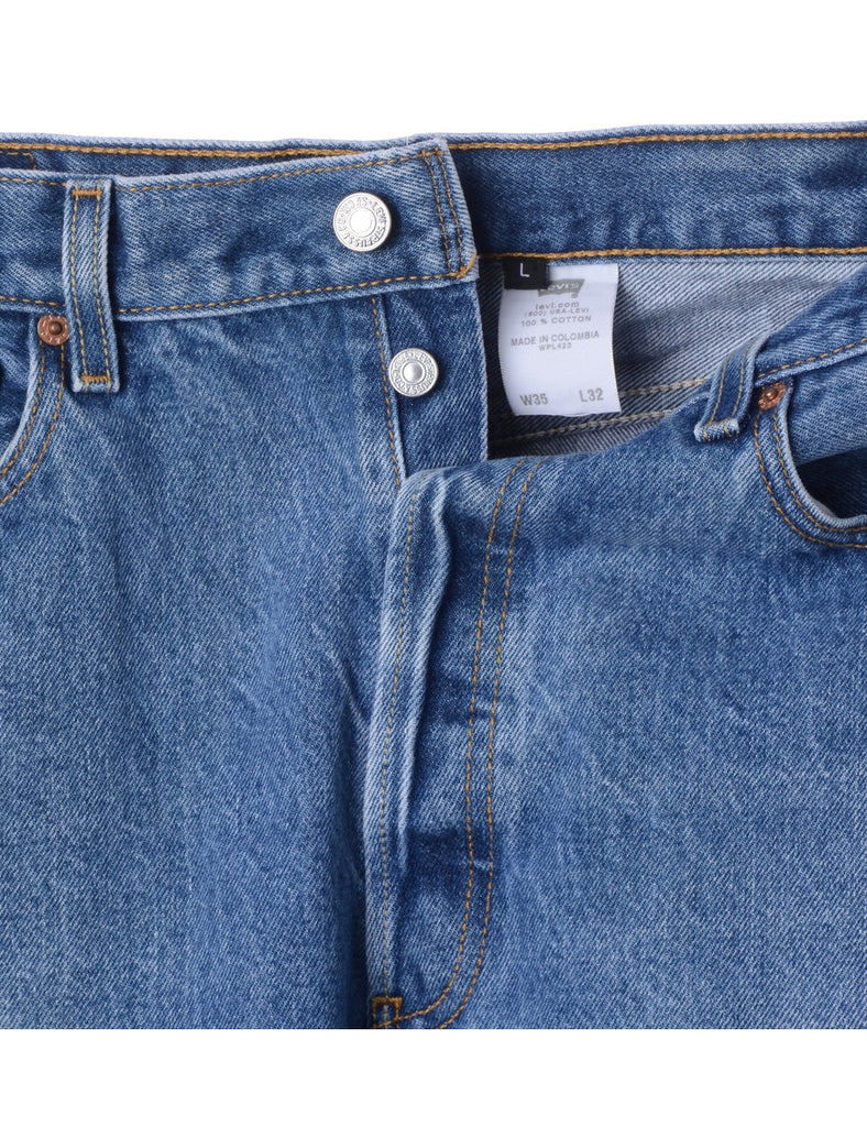 Beyond Retro Label Label Men's Cropped Jeans