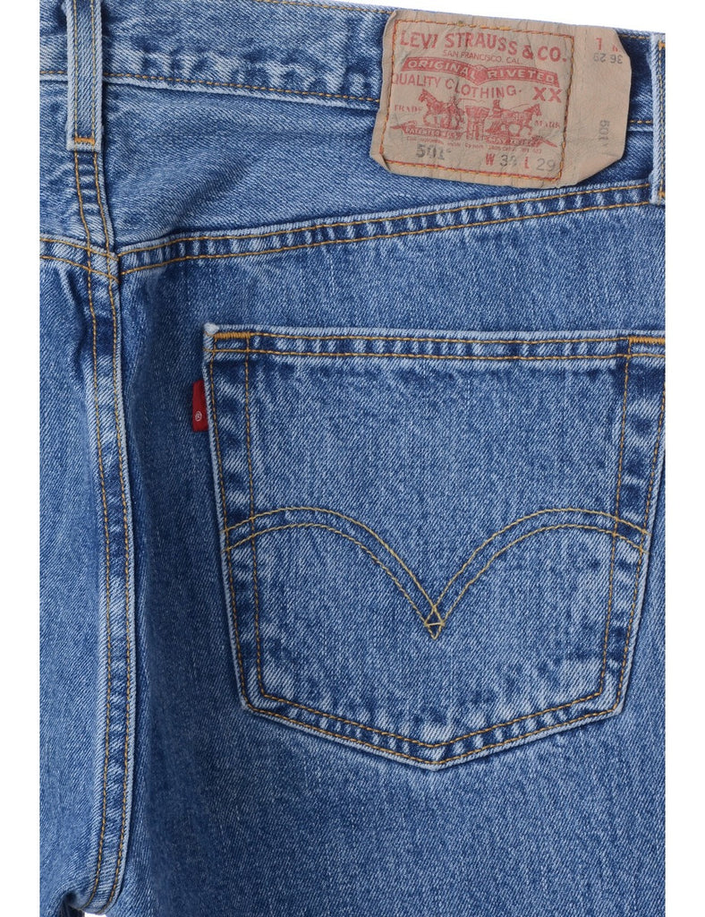 Beyond Retro Label Label Men's Cropped Jeans