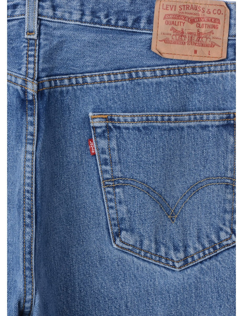 Beyond Retro Label Label Men's Cropped Jeans