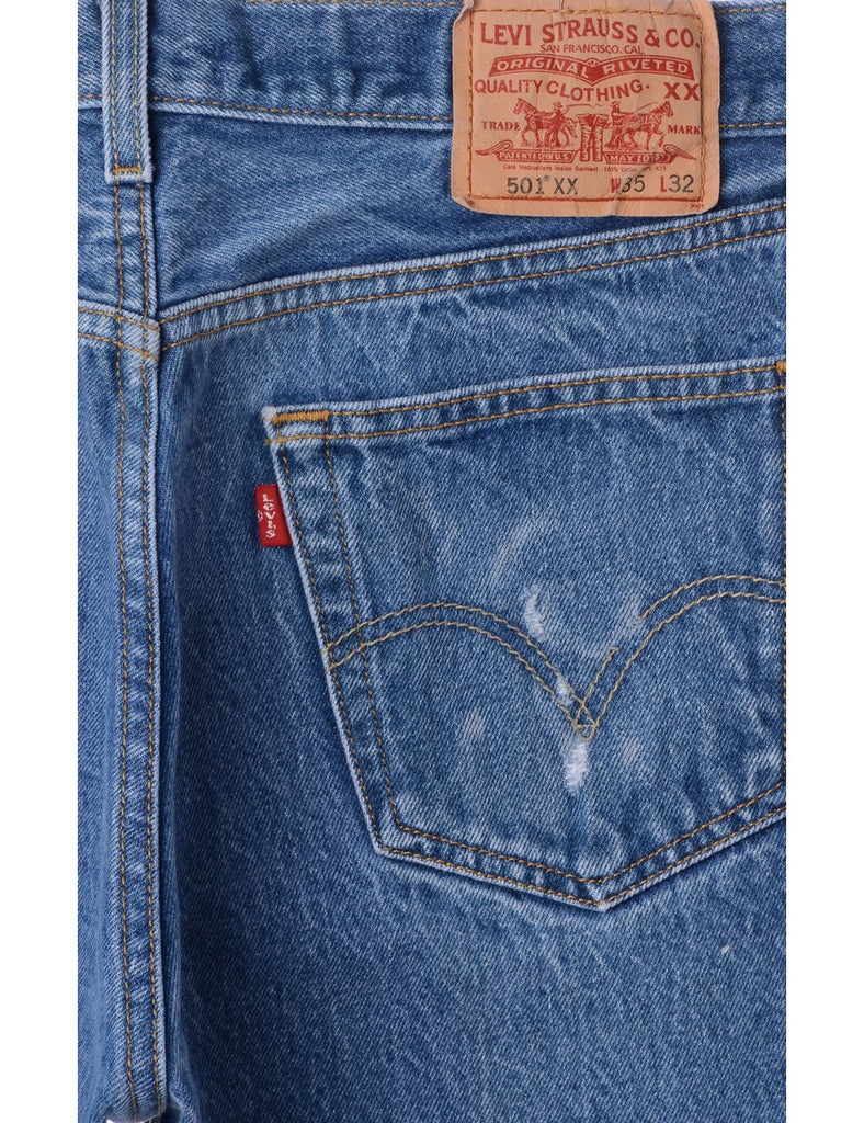 Beyond Retro Label Label Men's Cropped Jeans