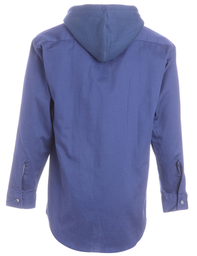 Beyond Retro Label Label Navy Theo Hooded Shirt