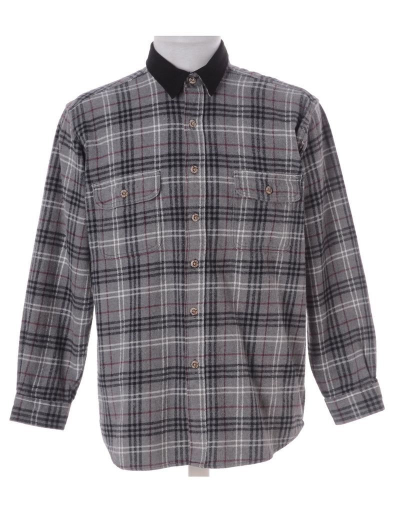 Beyond Retro Label Label Paul Shirt With Denim Collar