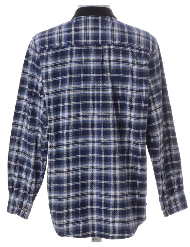 Beyond Retro Label Label Paul Shirt With Denim Collar
