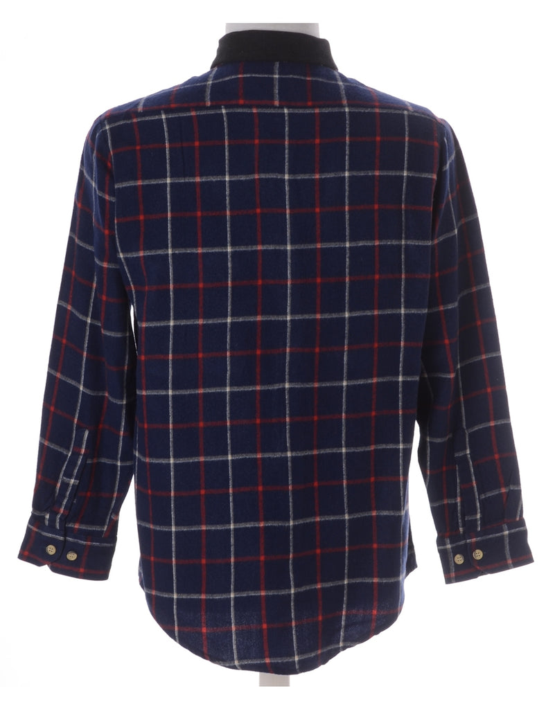 Beyond Retro Label Label Paul Shirt With Denim Collar