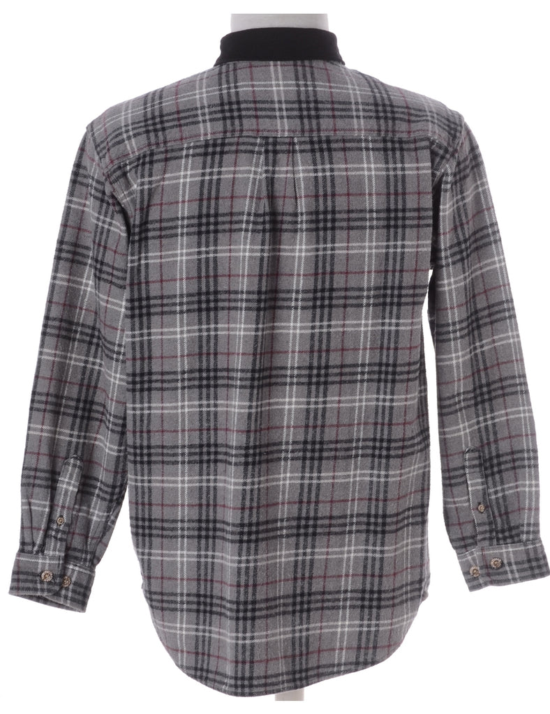 Beyond Retro Label Label Paul Shirt With Denim Collar