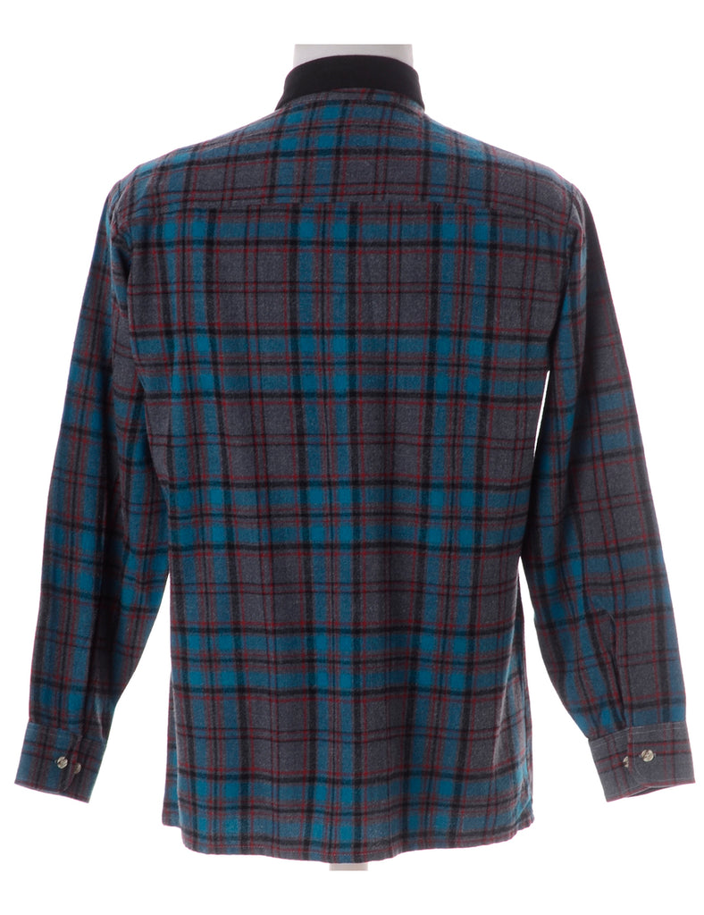 Beyond Retro Label Label Paul Shirt With Denim Collar