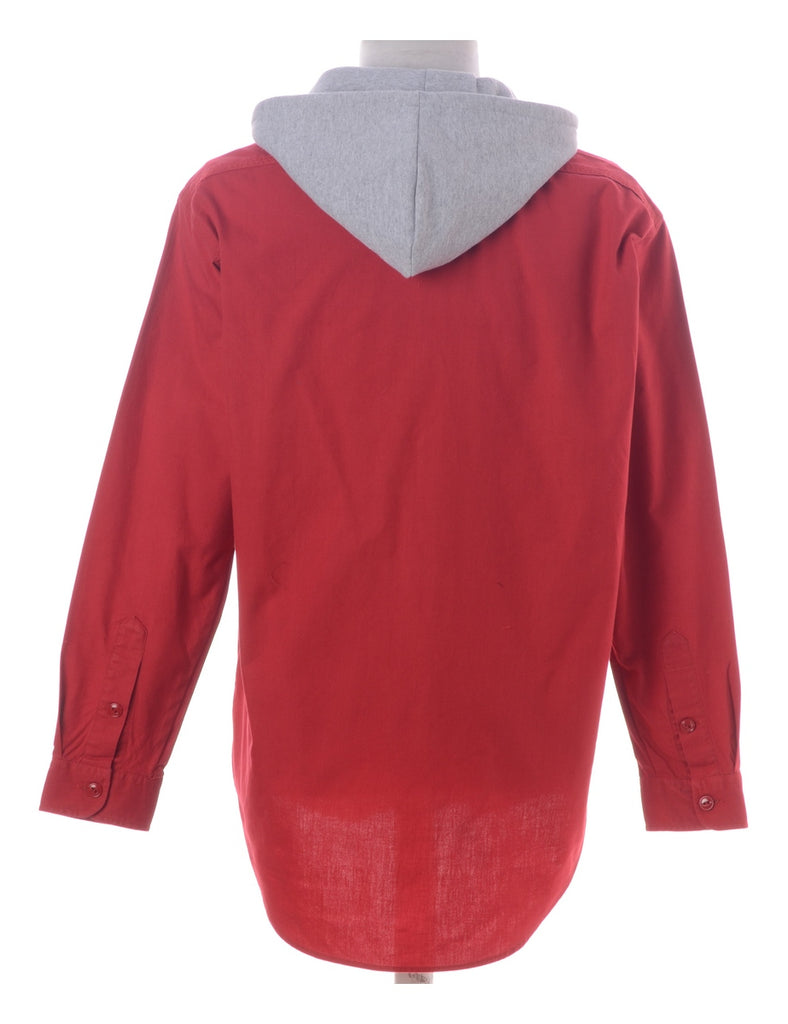 Beyond Retro Label Label Red Theo Hooded Shirt