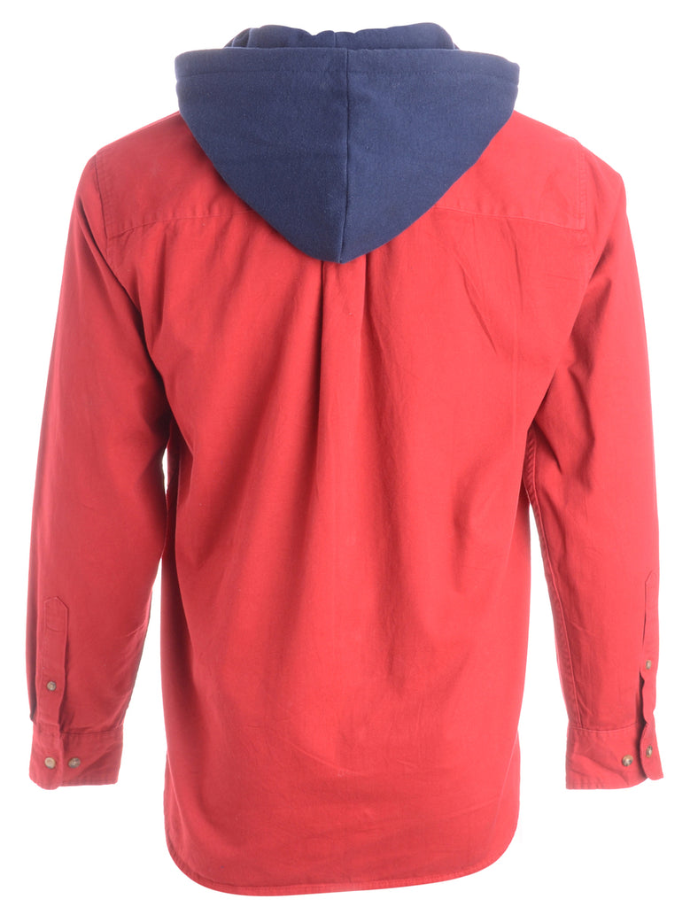 Beyond Retro Label Label Red Theo Hooded Shirt