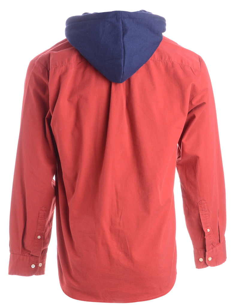Beyond Retro Label Label Red Theo Hooded Shirt