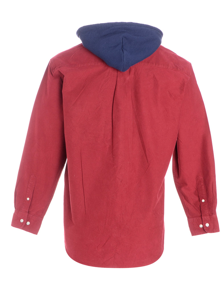 Beyond Retro Label Label Red Theo Hooded Shirt