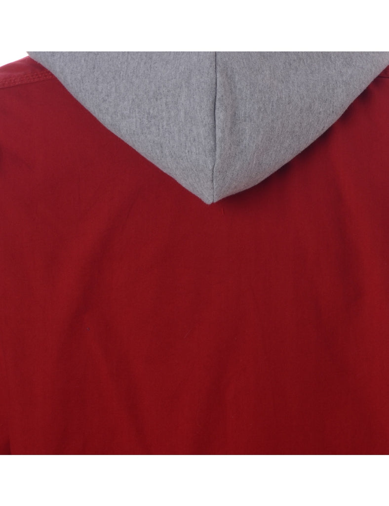Beyond Retro Label Label Red Theo Hooded Shirt