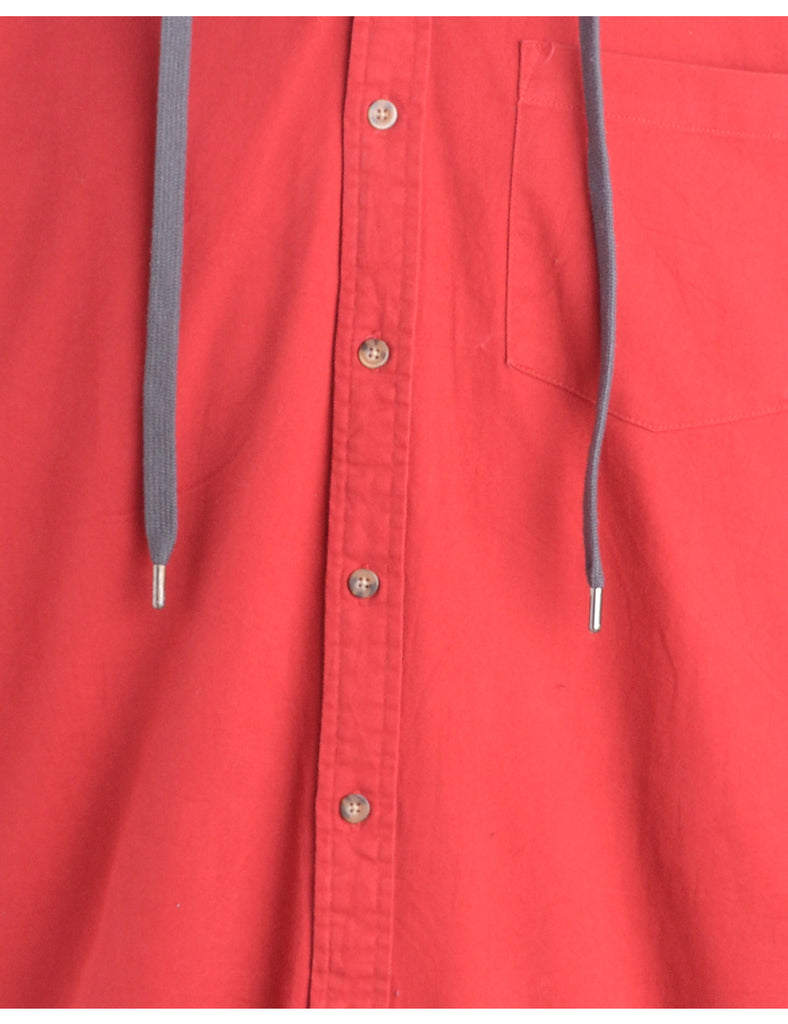 Beyond Retro Label Label Red Theo Hooded Shirt