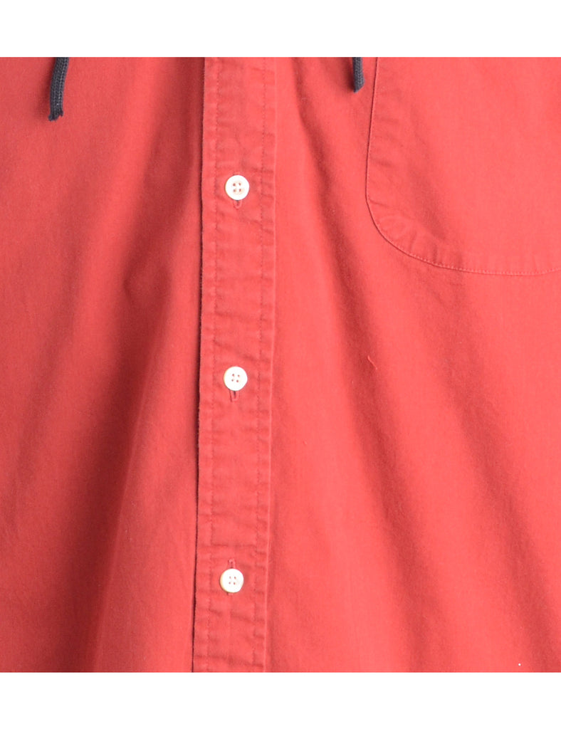 Beyond Retro Label Label Red Theo Hooded Shirt