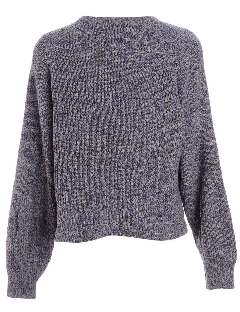 Beyond Retro Label Label Shaun Straight Hem Heavy Knit Jumper