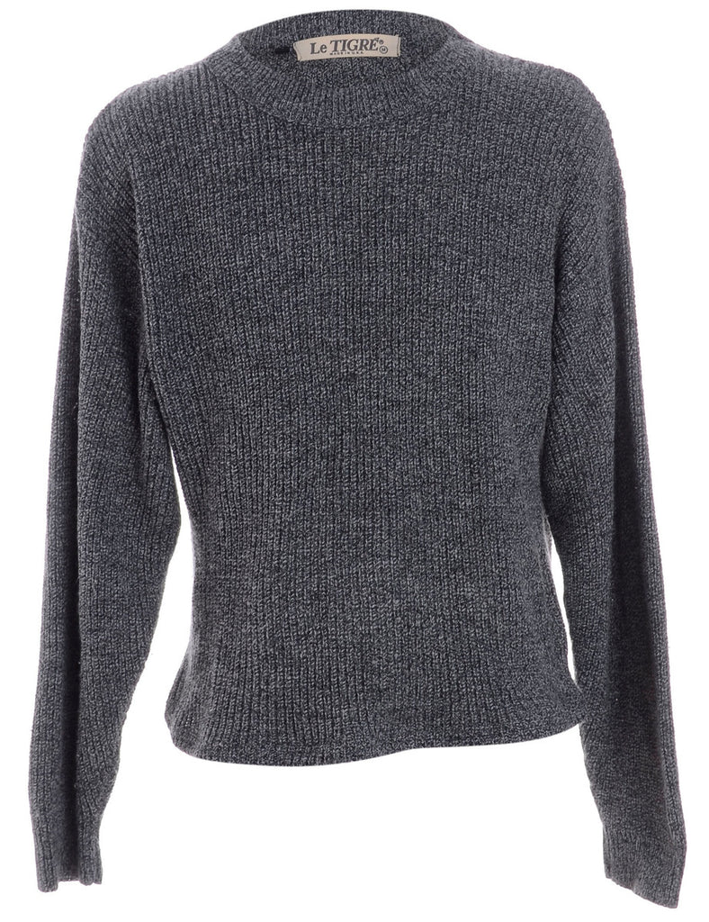 Beyond Retro Label Label Shaun Straight Hem Heavy Knit Jumper
