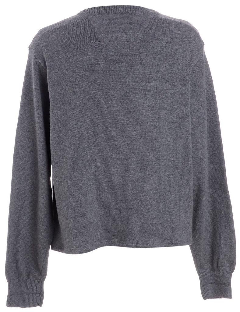 Beyond Retro Label Label Shaun Straight Hem Heavy Knit Jumper