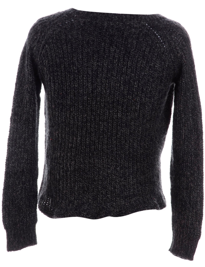 Beyond Retro Label Label Shaun Straight Hem Heavy Knit Jumper