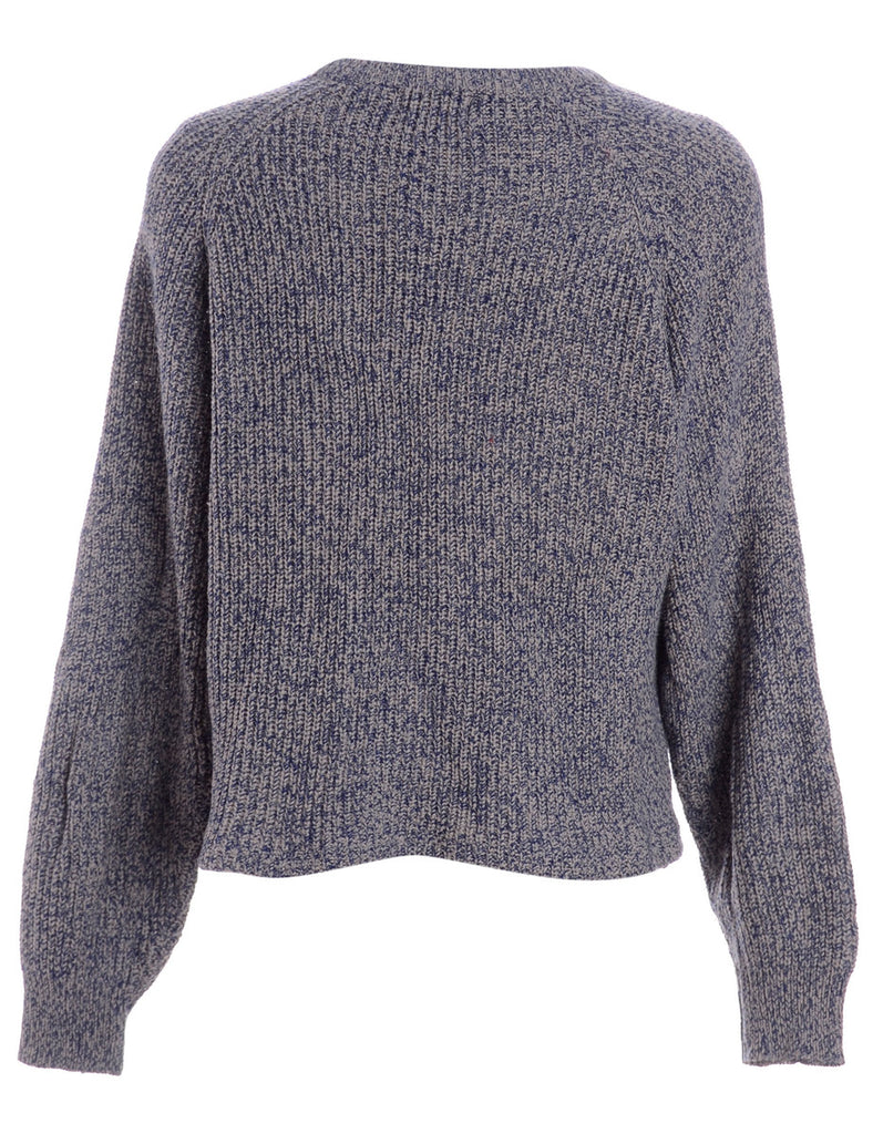 Beyond Retro Label Label Shaun Straight Hem Heavy Knit Jumper