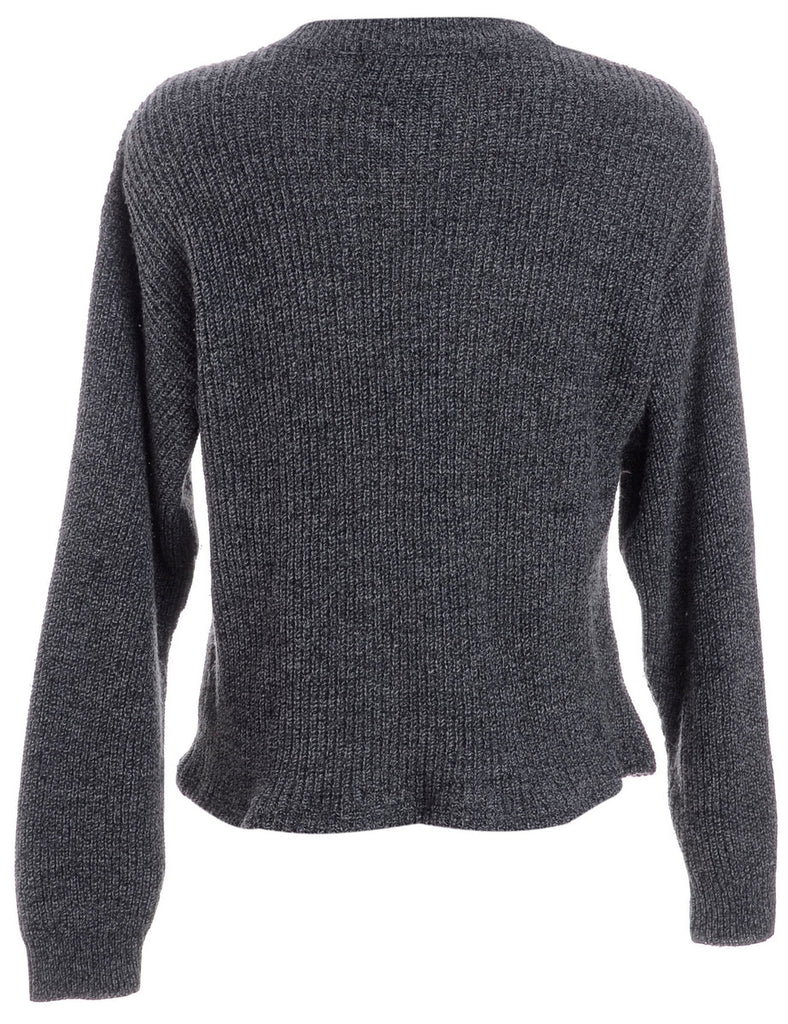 Beyond Retro Label Label Shaun Straight Hem Heavy Knit Jumper