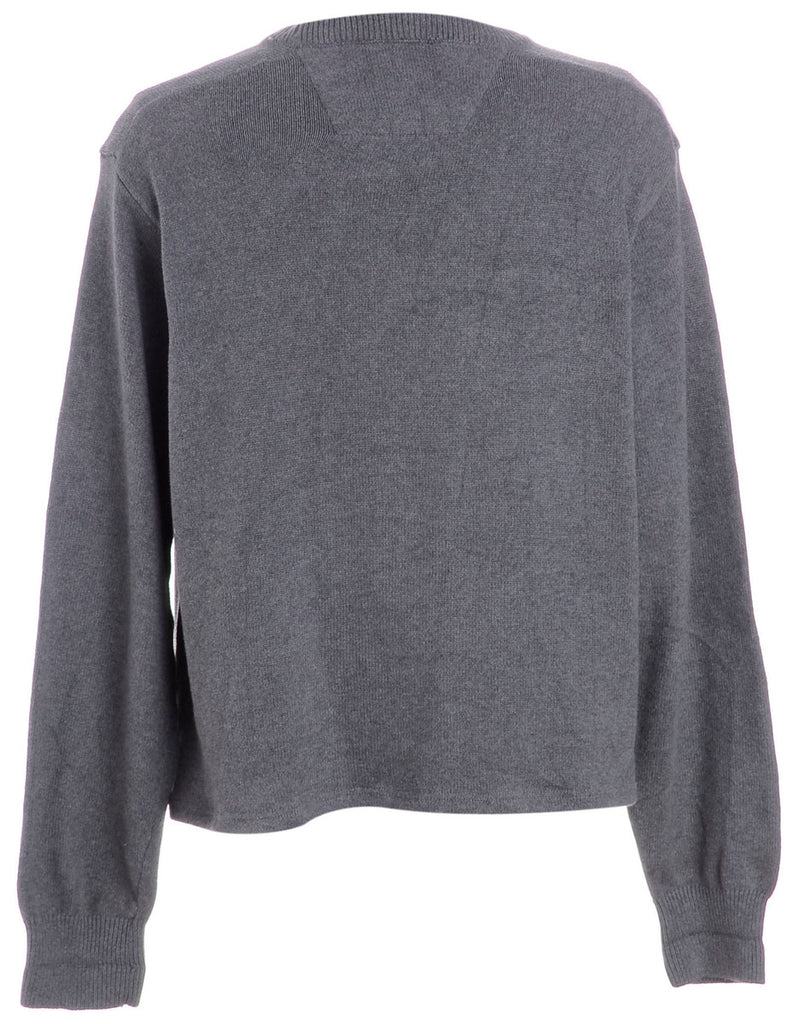 Beyond Retro Label Label Shaun Straight Hem Heavy Knit Jumper