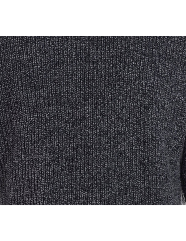 Beyond Retro Label Label Shaun Straight Hem Heavy Knit Jumper