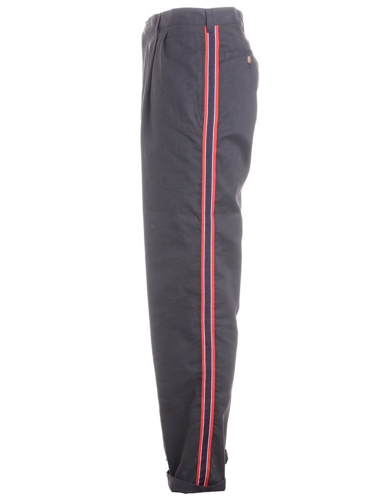 Beyond Retro Label Label Side Stripe Cropped Trouser