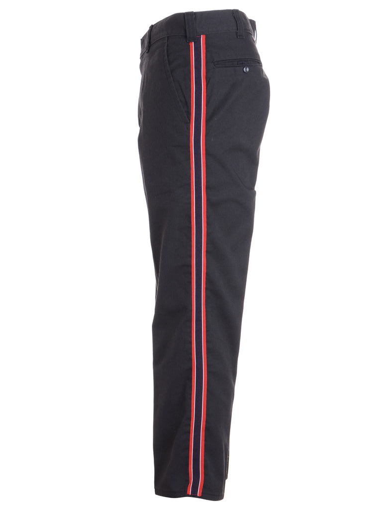 Beyond Retro Label Label Side Stripe Cropped Trouser