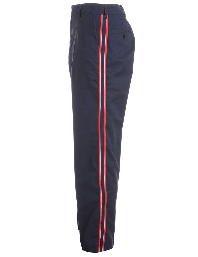 Beyond Retro Label Label Side Stripe Cropped Trouser