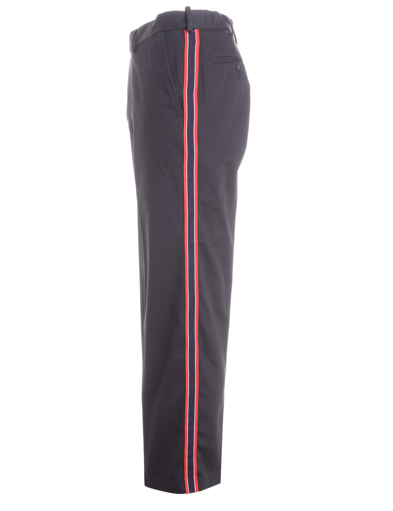 Beyond Retro Label Label Side Stripe Cropped Trouser