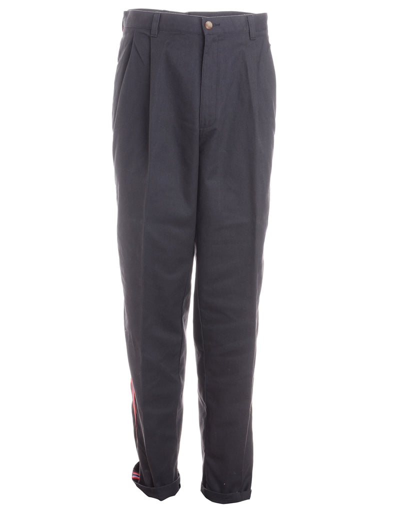 Beyond Retro Label Label Side Stripe Cropped Trouser