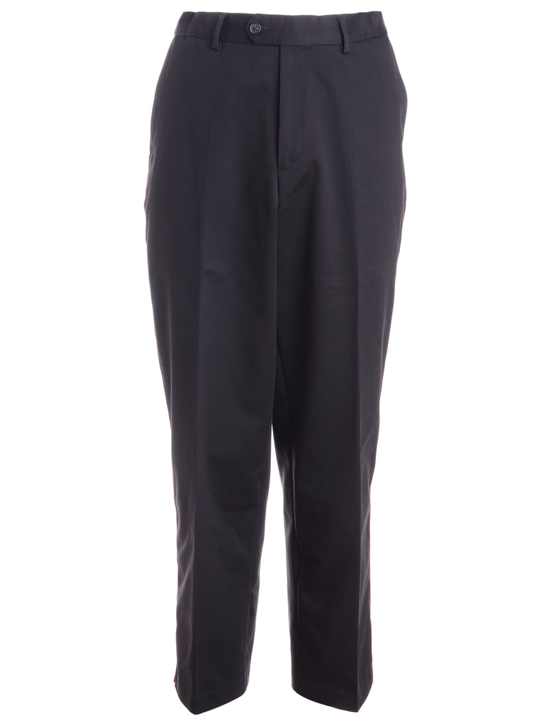 Beyond Retro Label Label Side Stripe Cropped Trouser