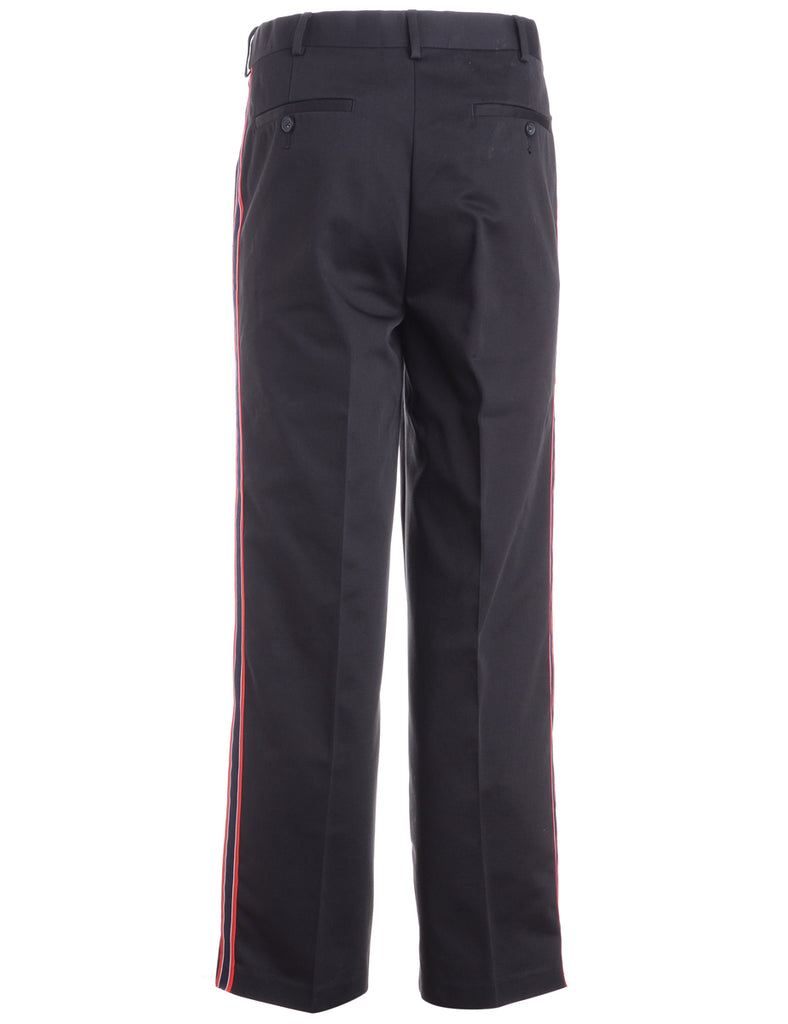 Beyond Retro Label Label Side Stripe Cropped Trouser