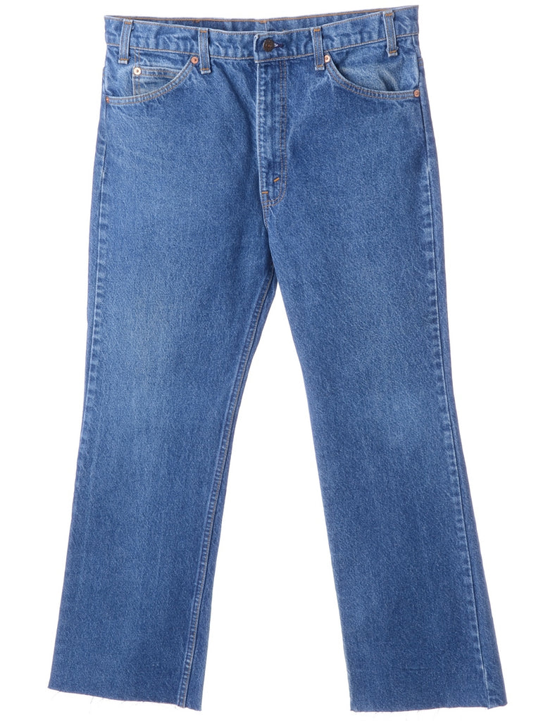Beyond Retro Label Label Stone Wash Cropped Jeans