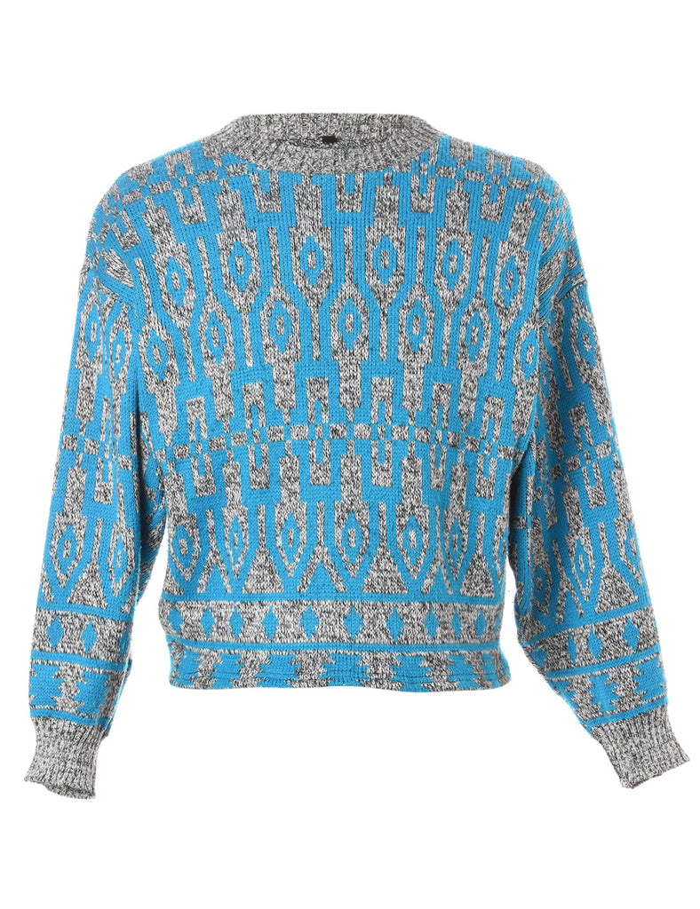 Beyond Retro Label Label Straight Hem Chunky Knit Jumper