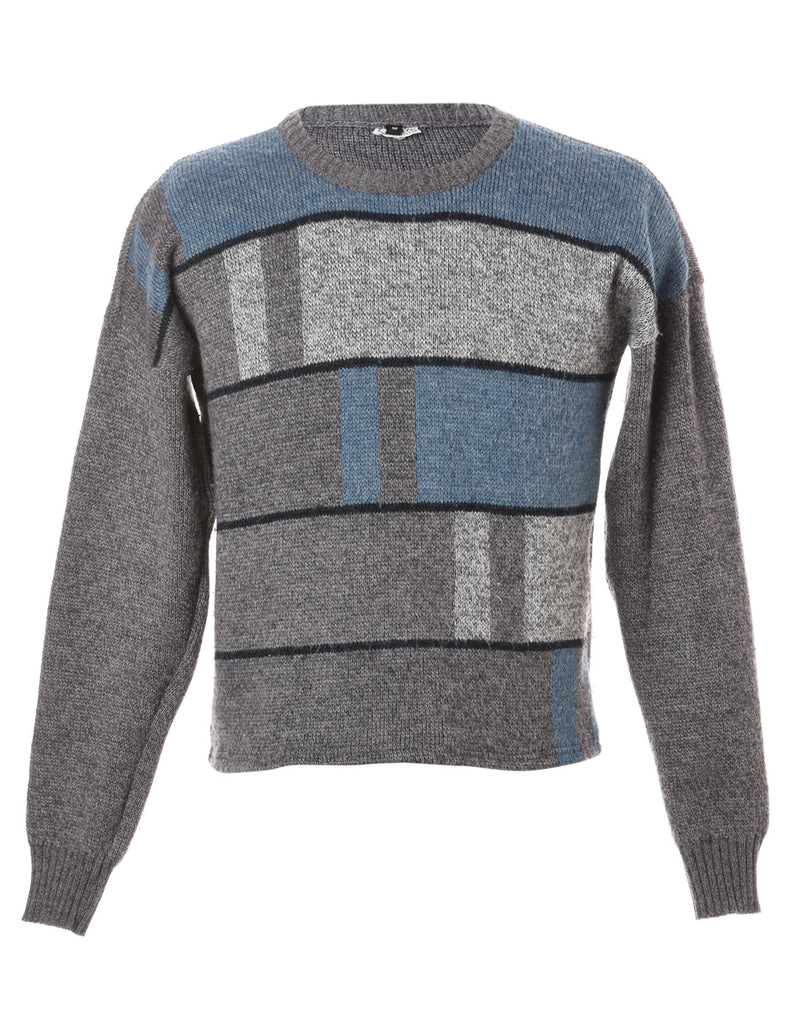Beyond Retro Label Label Straight Hem Chunky Knit Jumper