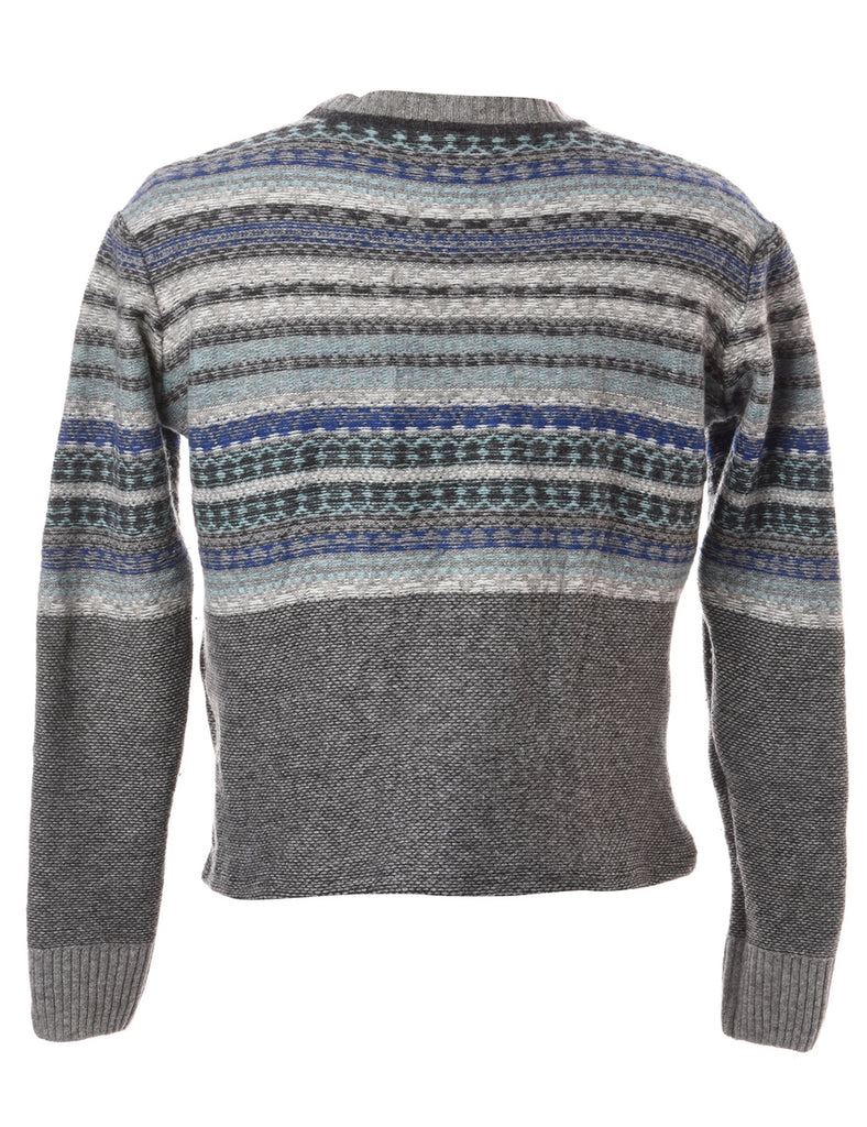 Beyond Retro Label Label Straight Hem Chunky Knit Jumper