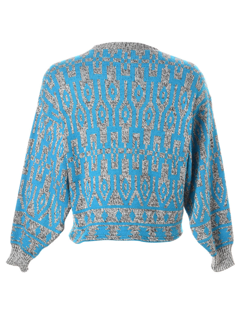 Beyond Retro Label Label Straight Hem Chunky Knit Jumper
