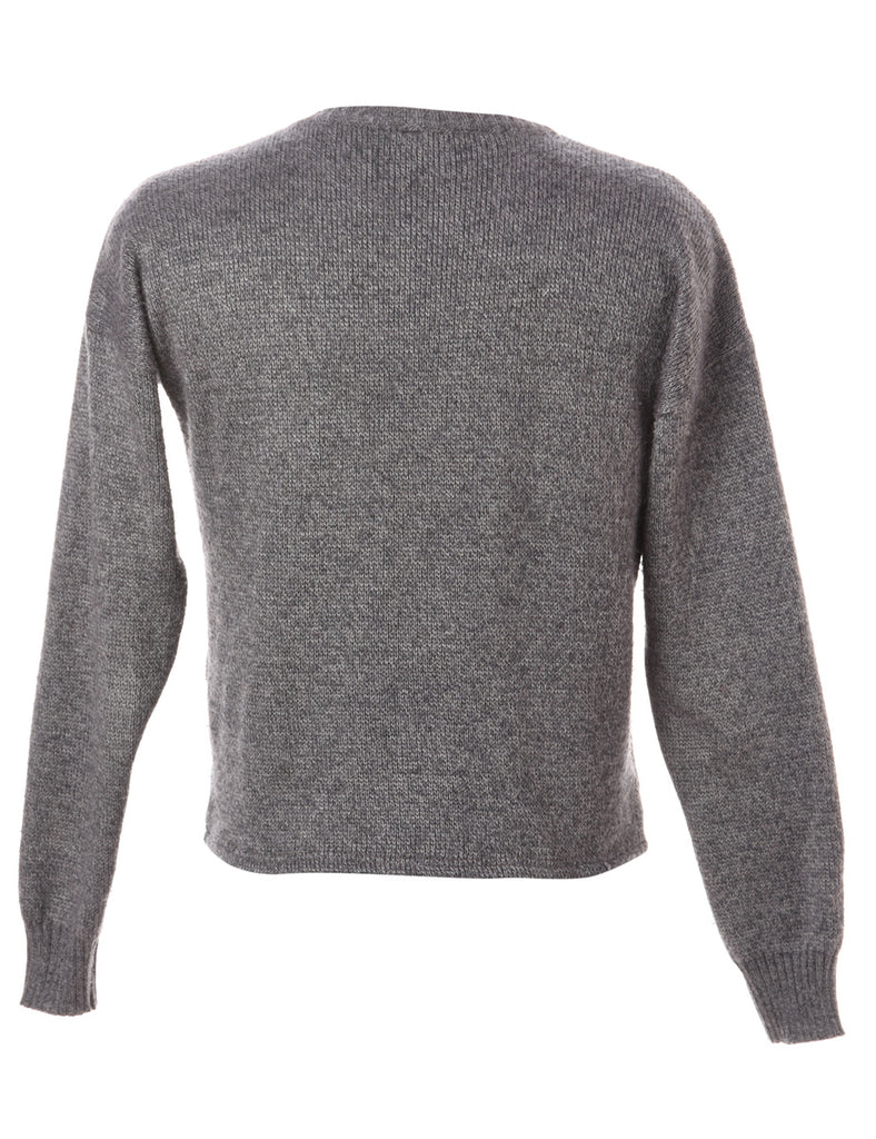 Beyond Retro Label Label Straight Hem Chunky Knit Jumper