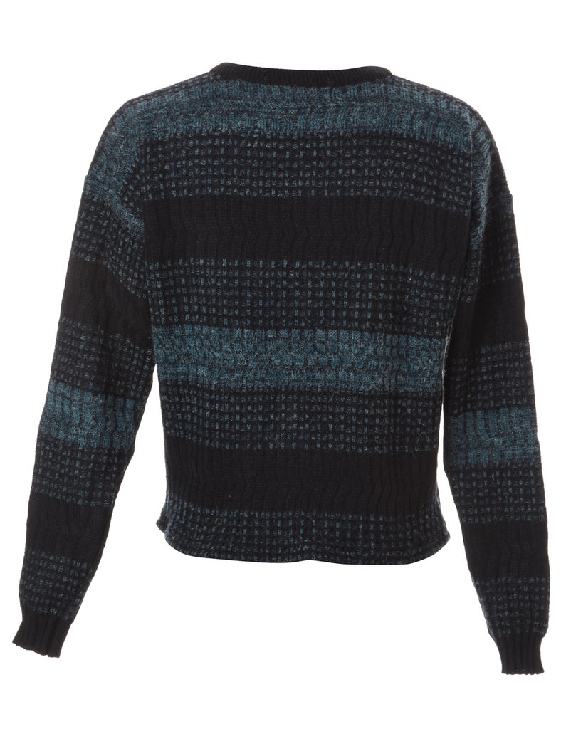 Beyond Retro Label Label Straight Hem Chunky Knit Jumper