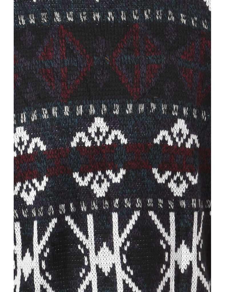 Beyond Retro Label Label Straight Hem Chunky Knit Jumper