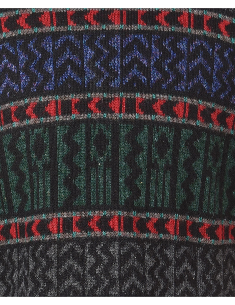 Beyond Retro Label Label Straight Hem Chunky Knit Jumper