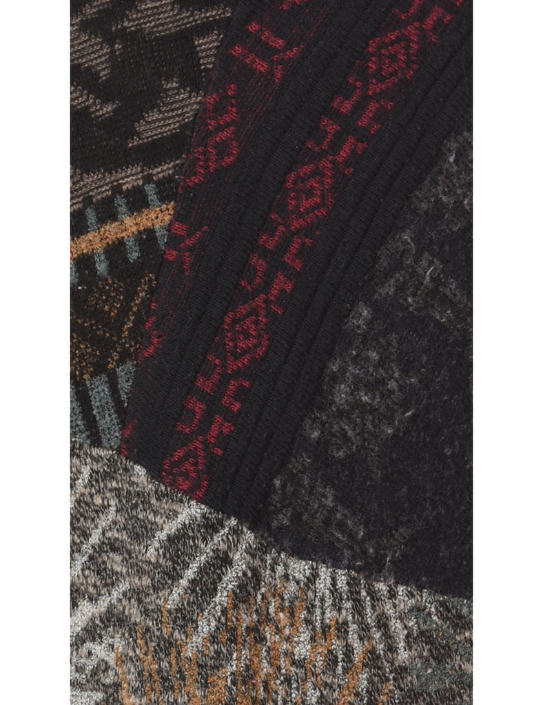 Beyond Retro Label Label Straight Hem Chunky Knit Jumper