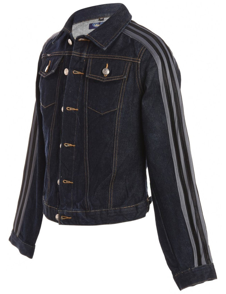 Beyond Retro Label Label Three Stripe Sleeve Denim Jacket