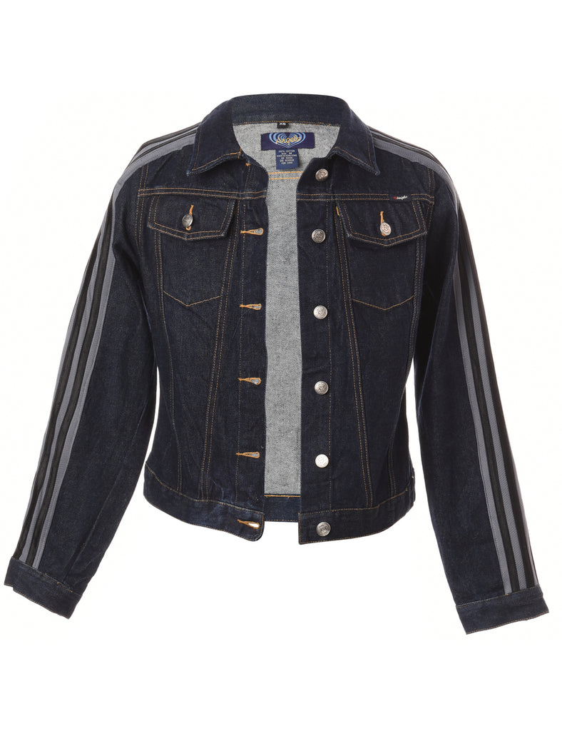 Beyond Retro Label Label Three Stripe Sleeve Denim Jacket