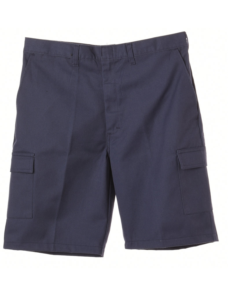 Beyond Retro Label Label Workwear Shorts With Side Pocket