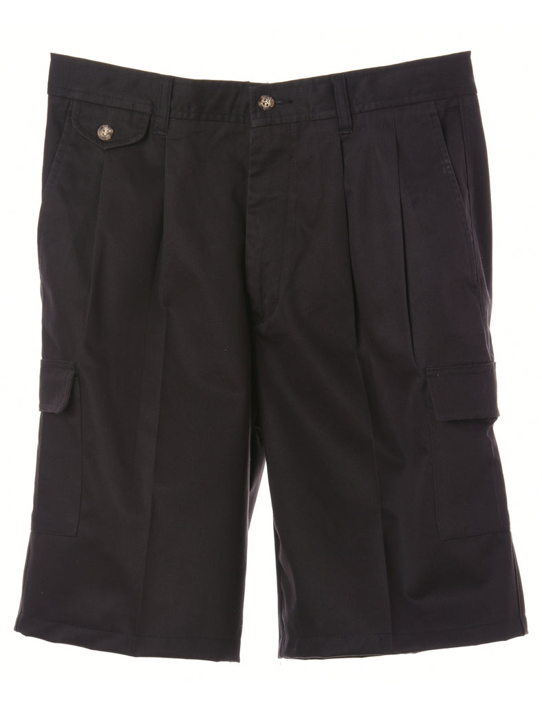 Beyond Retro Label Label Workwear Shorts With Side Pocket